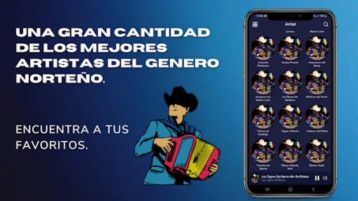 Música Norteña Mexicana android App screenshot 4